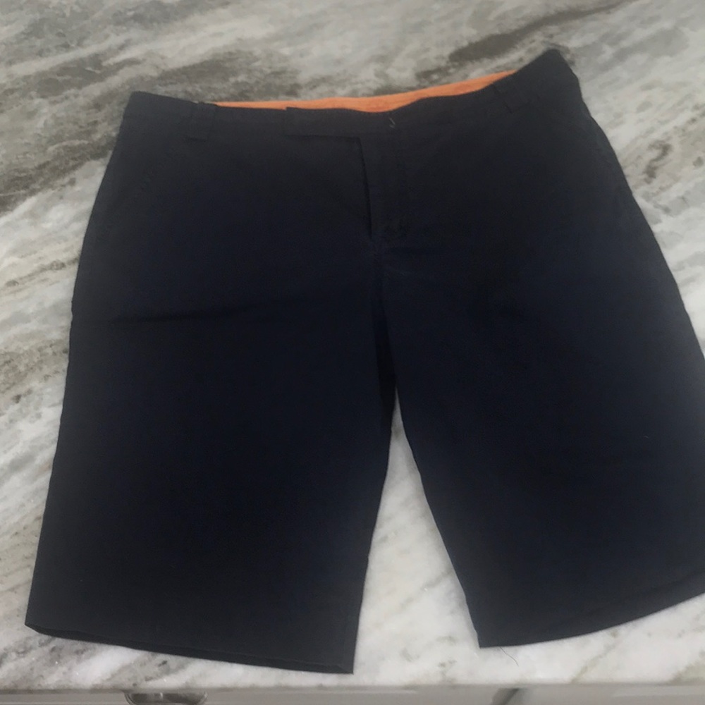 Tory Burch Navy Bermuda Shorts, Size 14